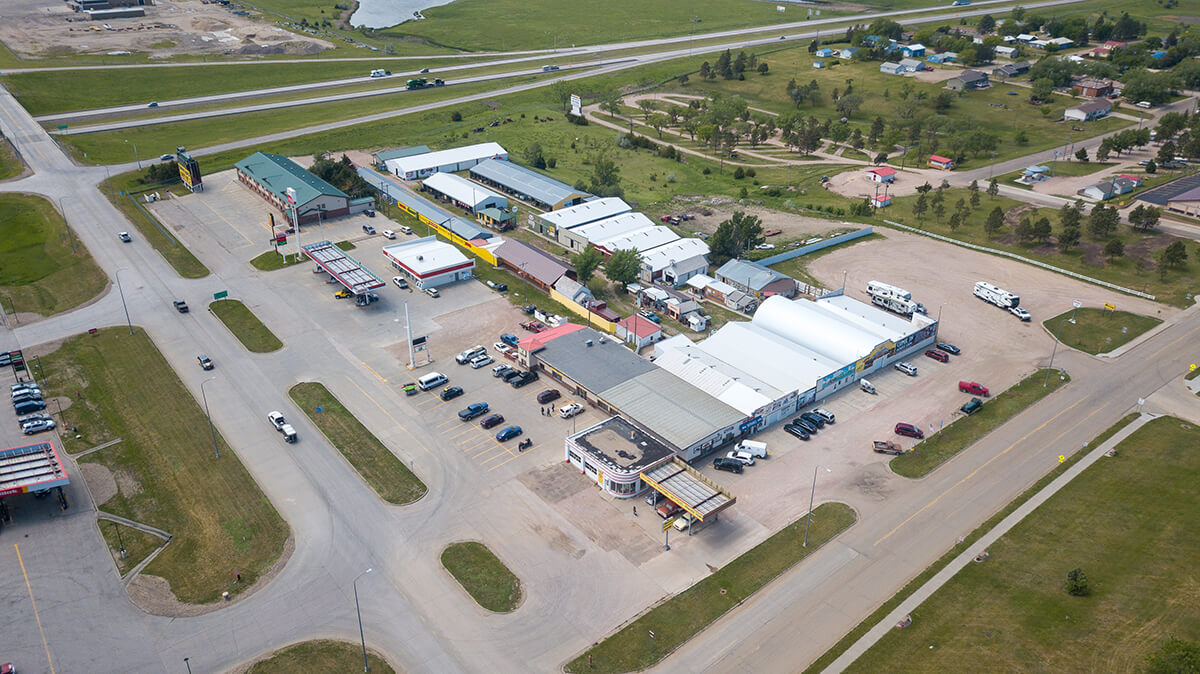 aerial photo of Pioneer Auto