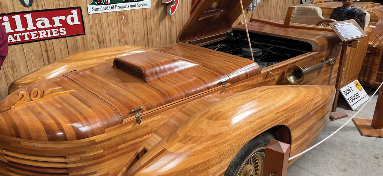 wooden car