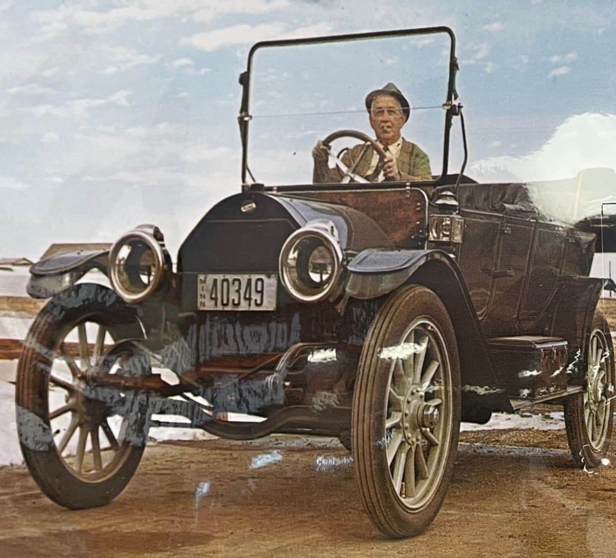 Dick Geisler in his Model T Ford
